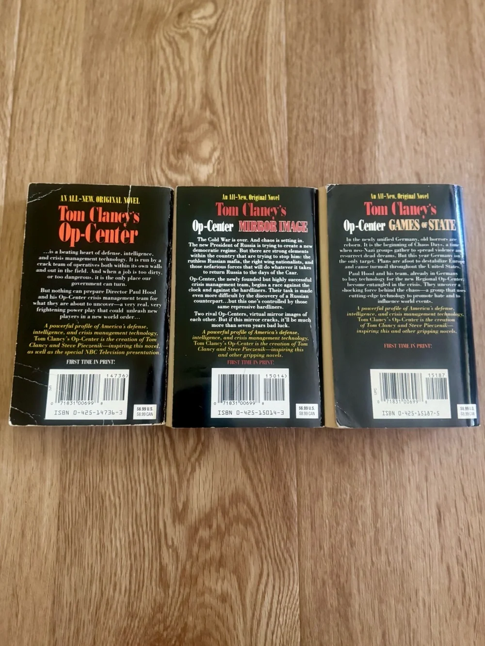 Tom Clancy’s Op-Center Series Books 1-3 Op-Center, Mirror Image, Games of State